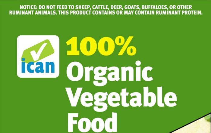 ican 100% Organic Vegetable Food